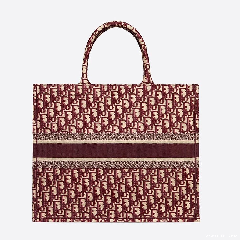 Cheap Book Canvas Tote Dior Motif Oblique Burgundy 0803 Luxury